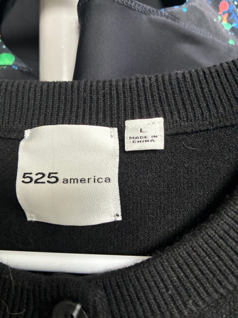 525 America Black Sleeveless Button-Front Knit Vest - Picture 3 of 3
